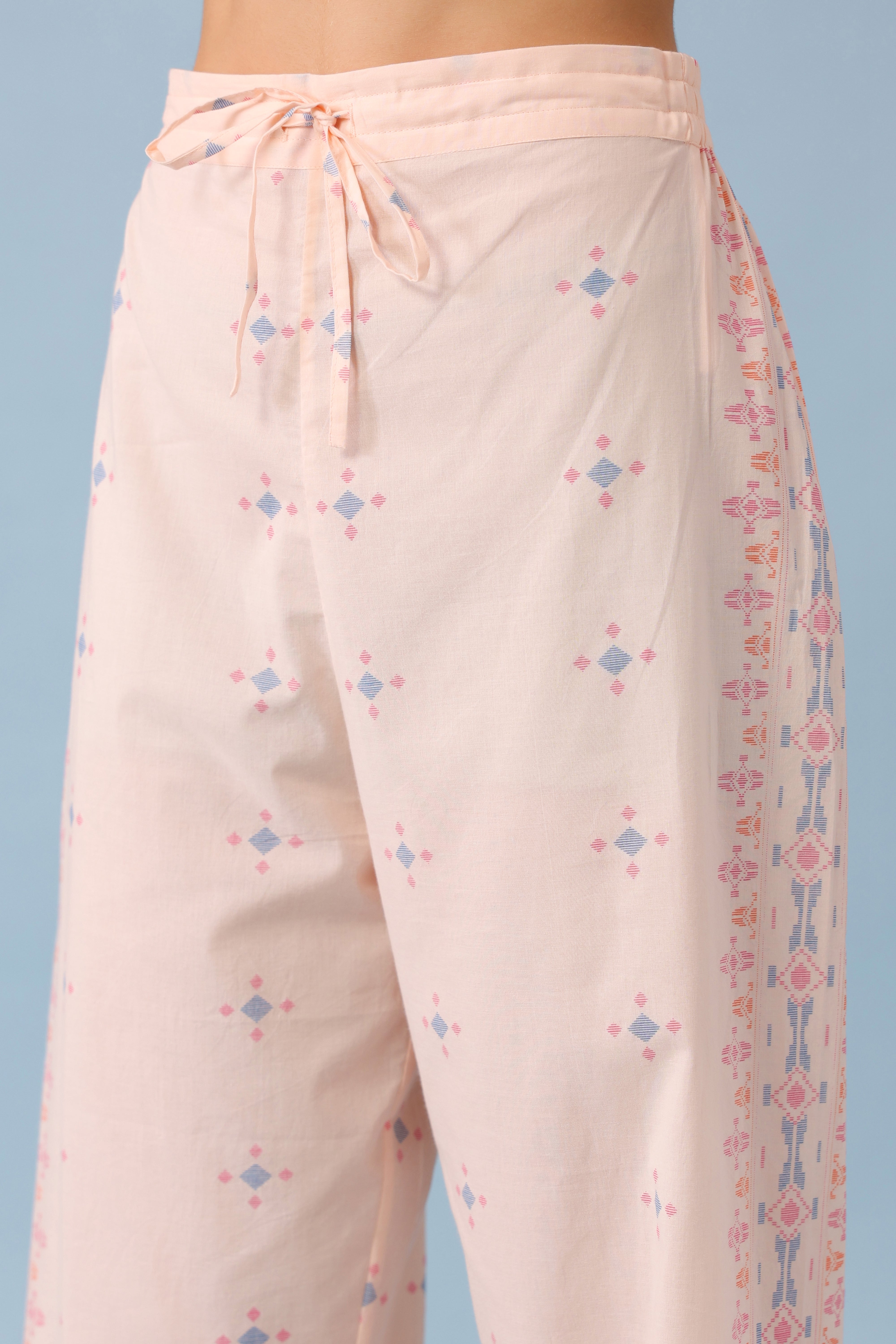Wide Hem Pant–Peach