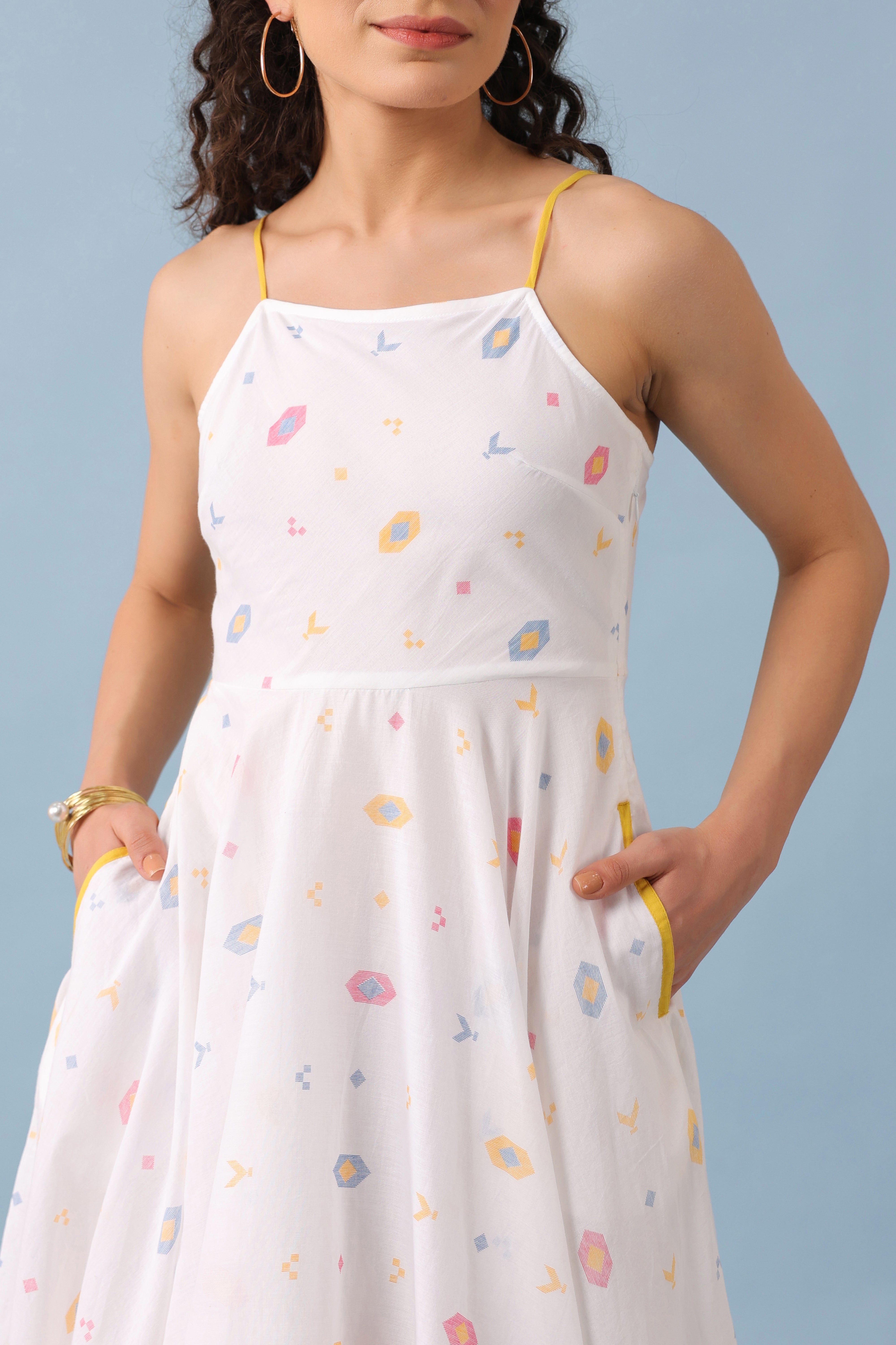 Nicole Dress–White