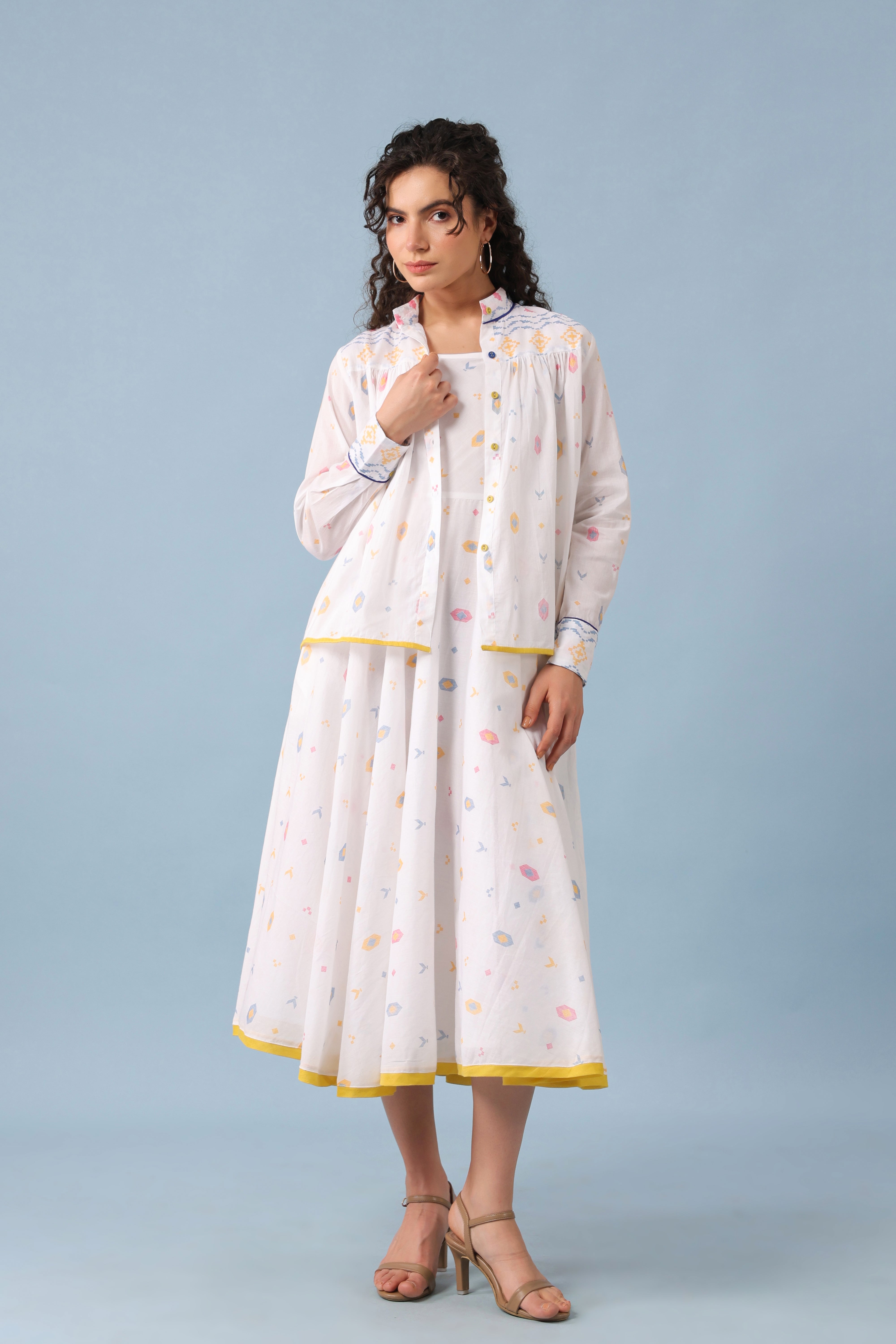 Nicole Dress–White