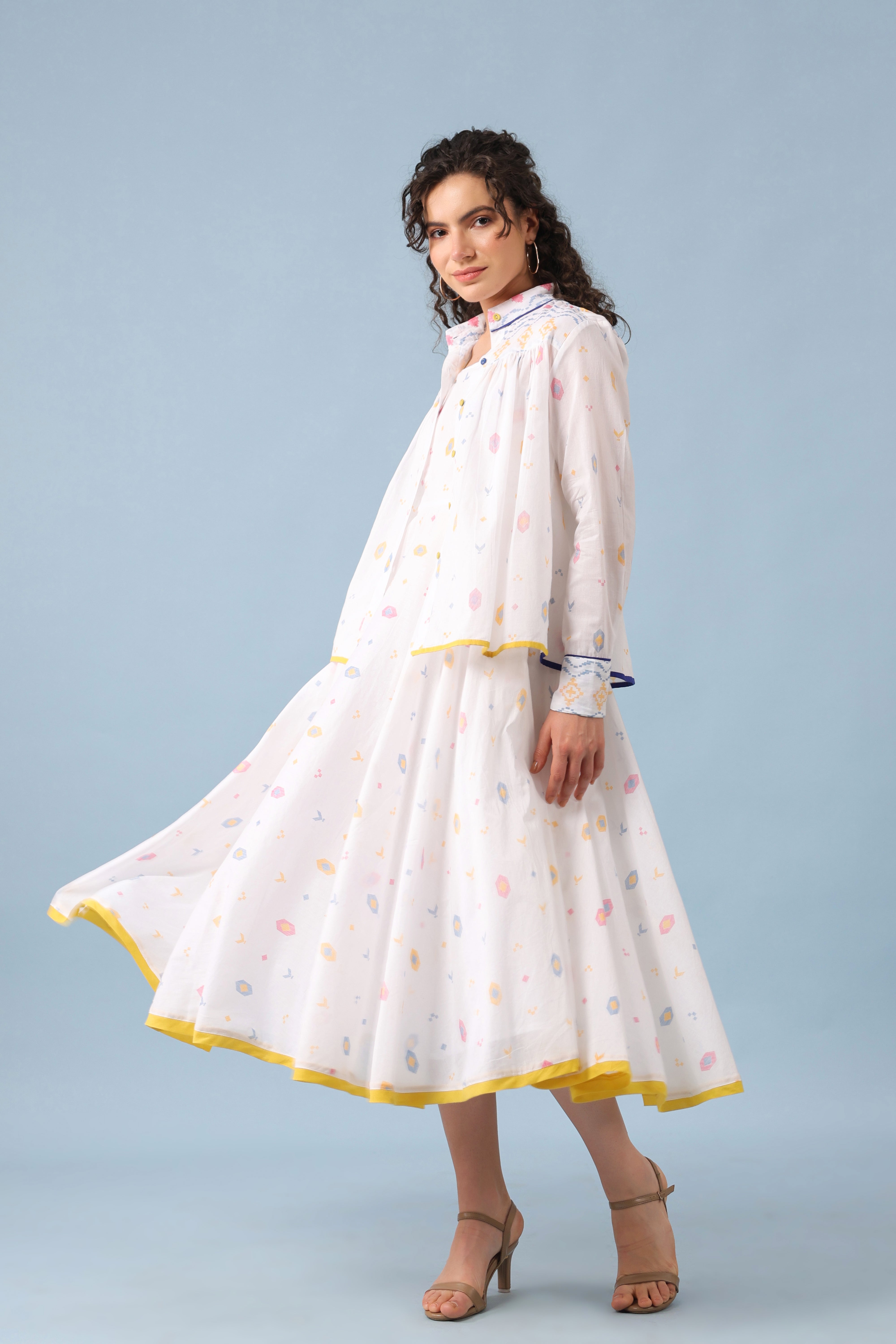Nicole Dress–White