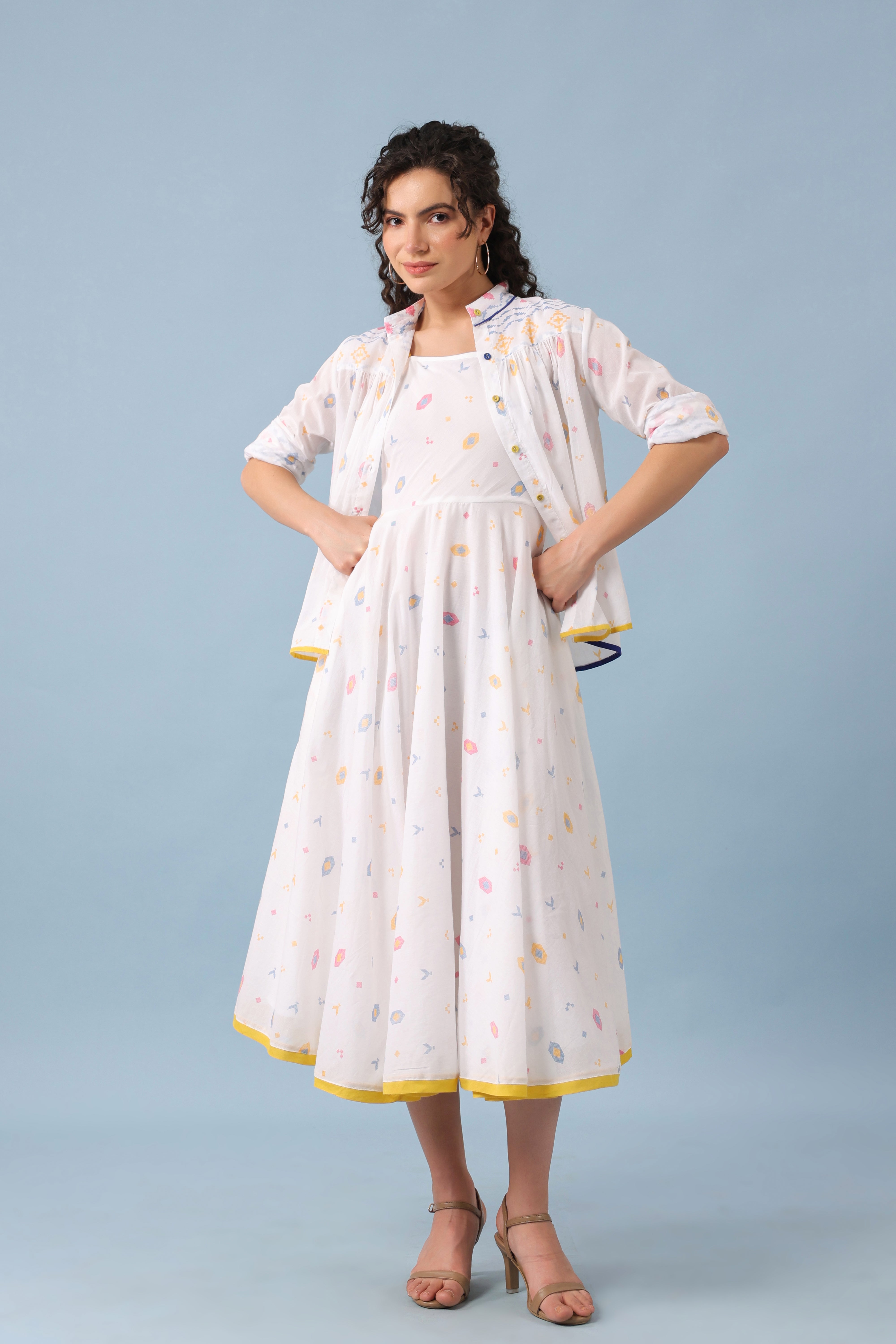 Nicole Dress–White