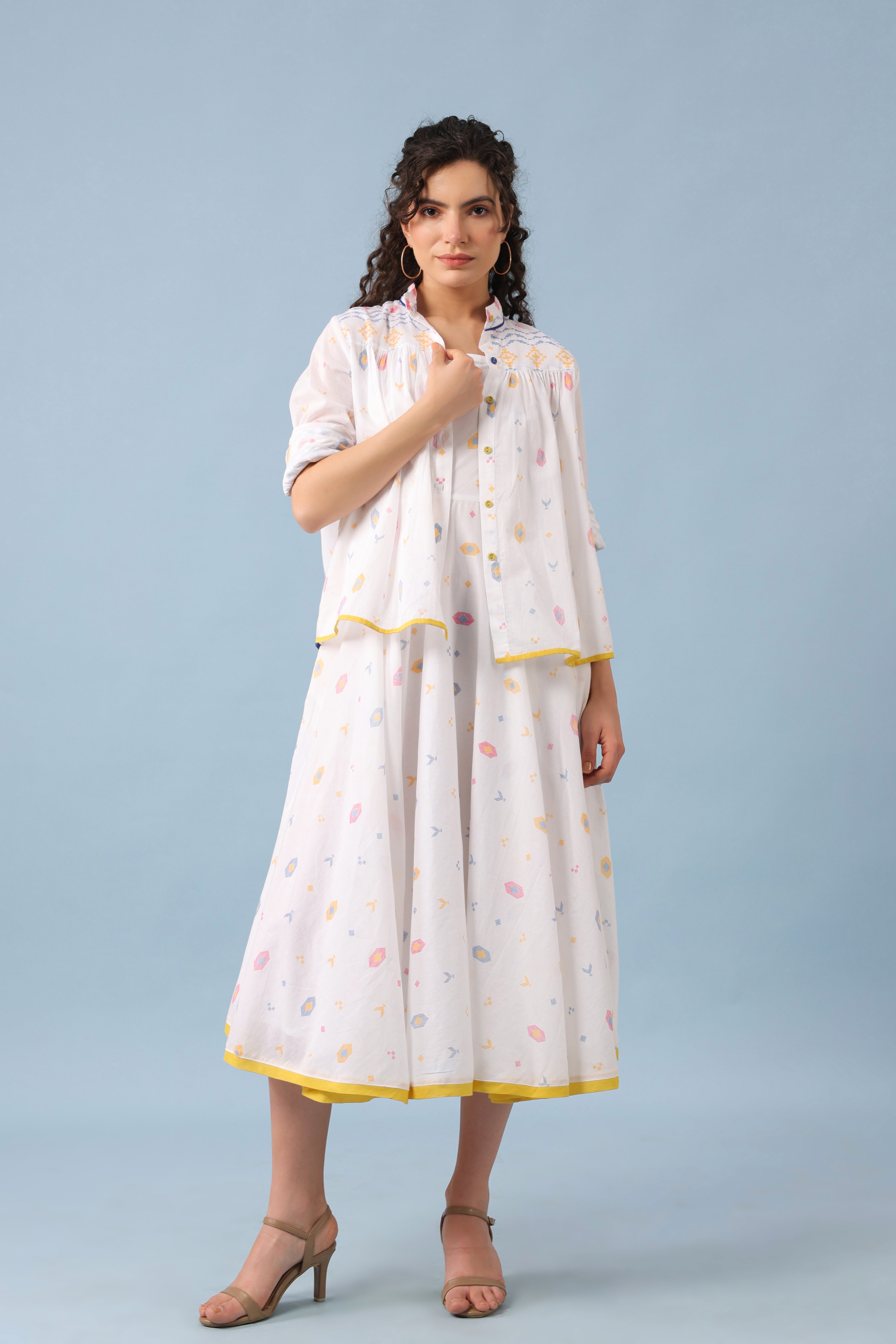 Nicole Dress–White