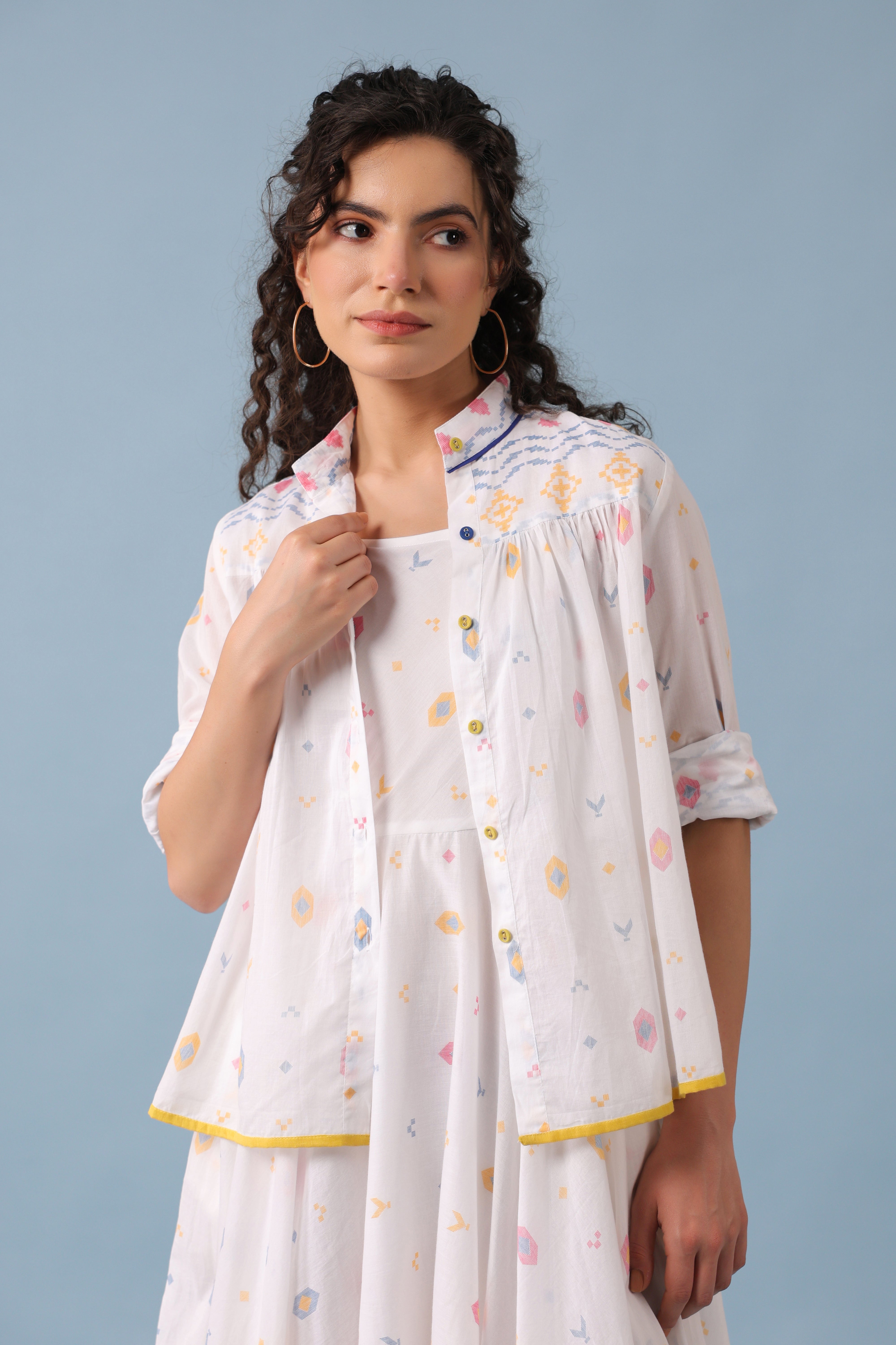 Nicole Dress–White