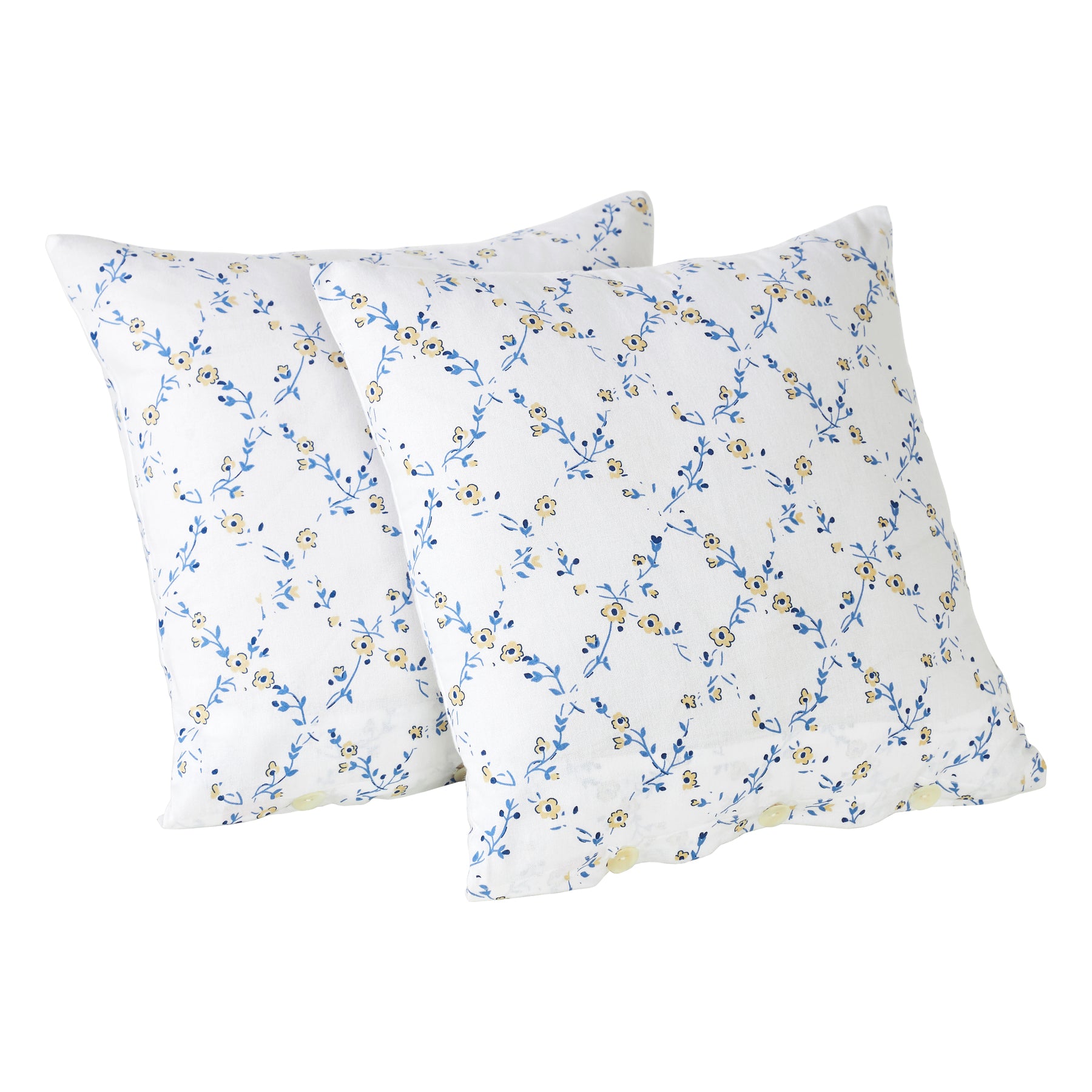 Dreamscape Cotton Cushion Cover-Blue