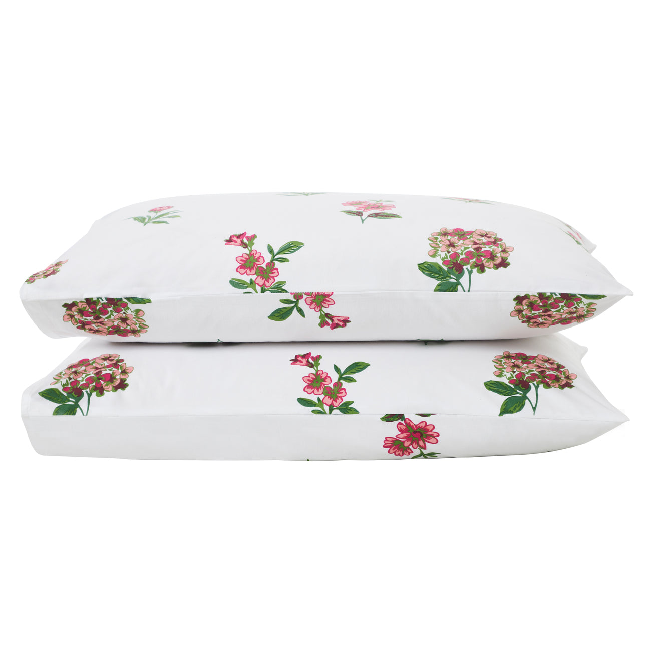 Tarangini Cotton Pillow Cover – Pink/Green
