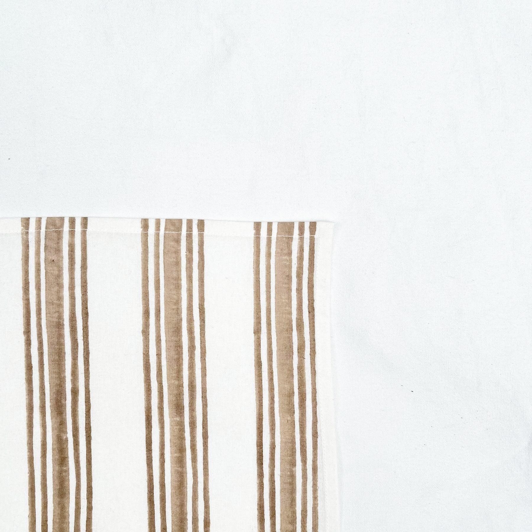 Beige Stripe Napkin- Set of 6 Ratan Texprocess Pvt. Ltd