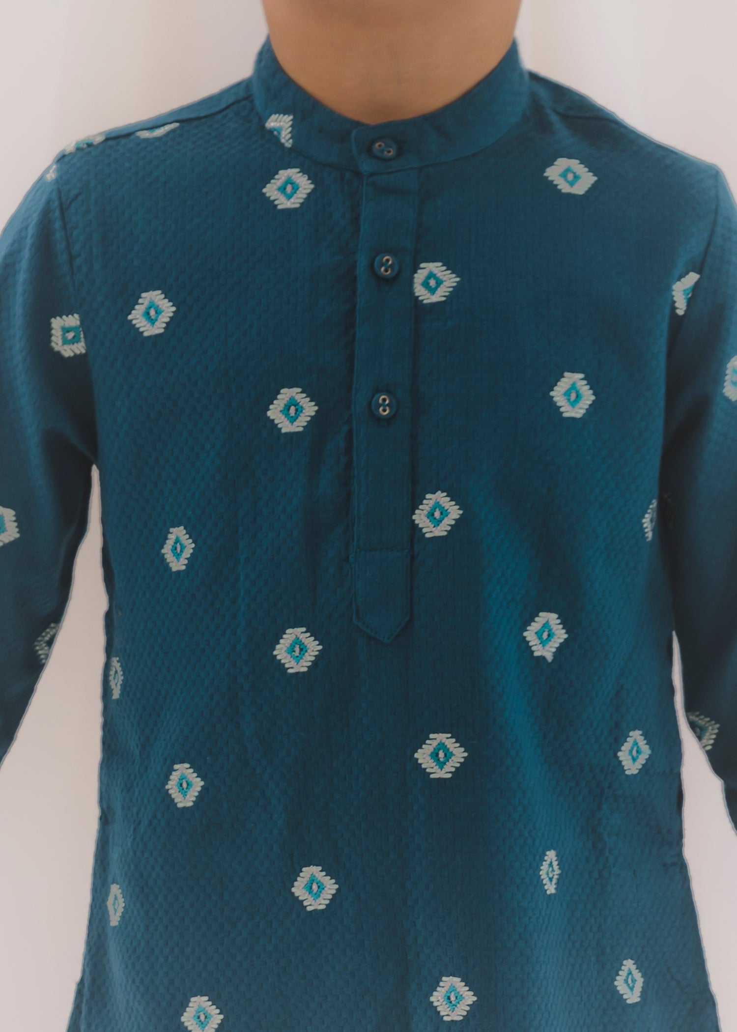 Embroidered Cotton Dobby Kurta (6 Month to 14 Year)