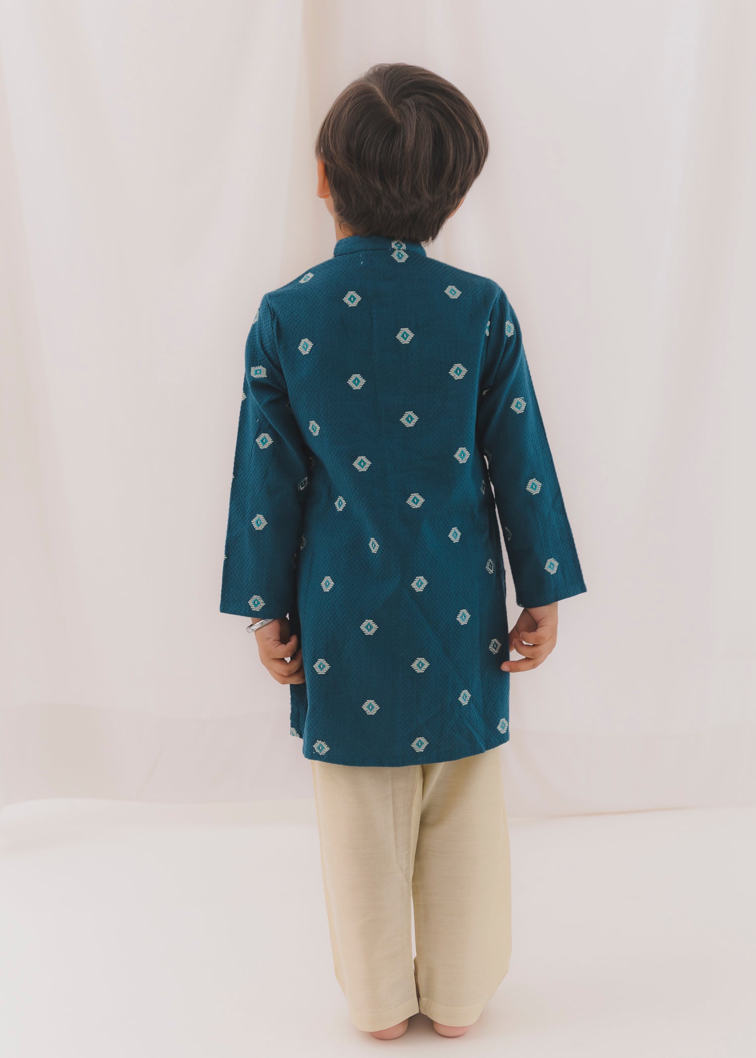 Embroidered Cotton Dobby Kurta (6 Month to 14 Year)