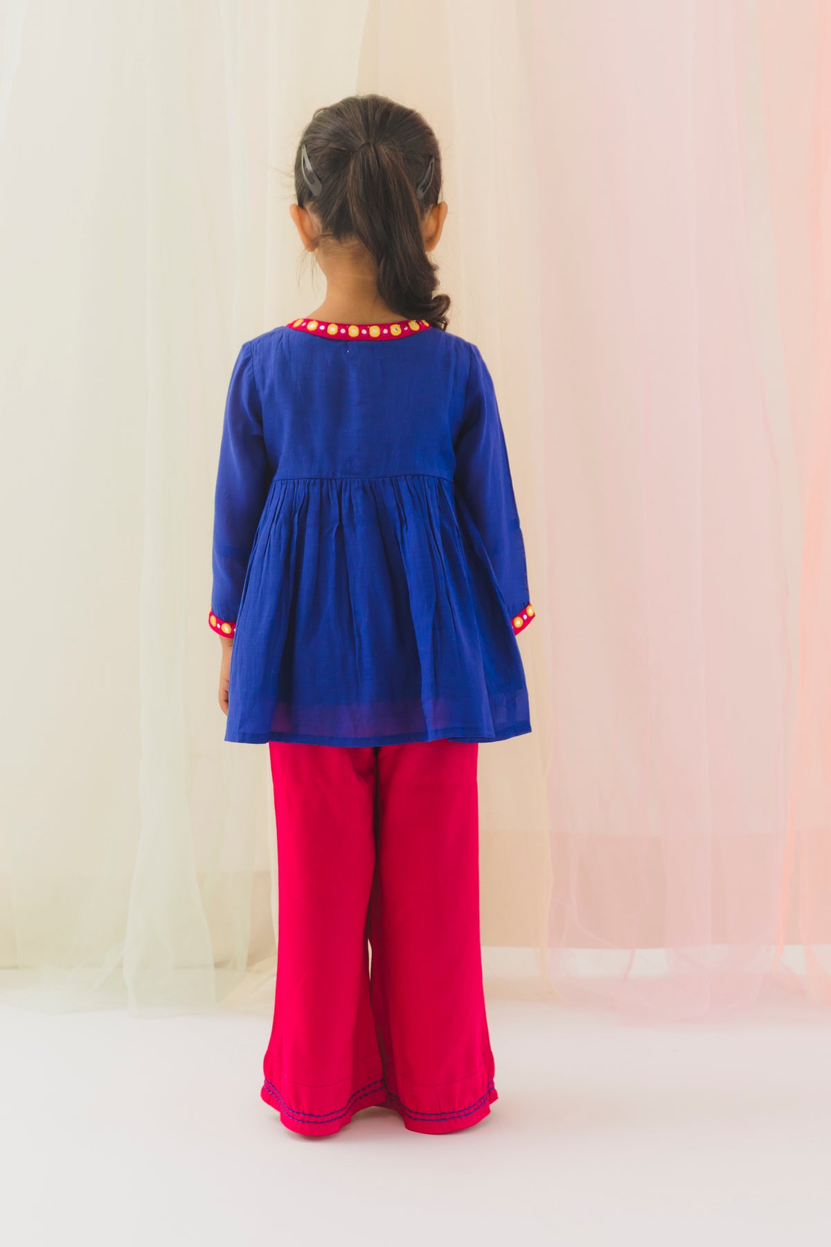 Nishi Top Pant Set – Blue/Pink (2 Years to 12 Years)