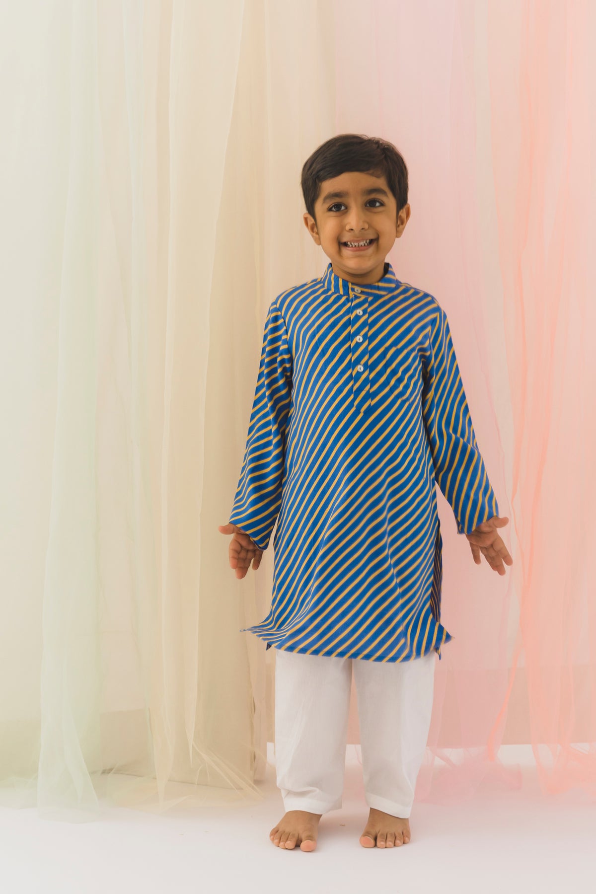 Lehariya Boys Kurta – Blue (6 Months to 14 Years)