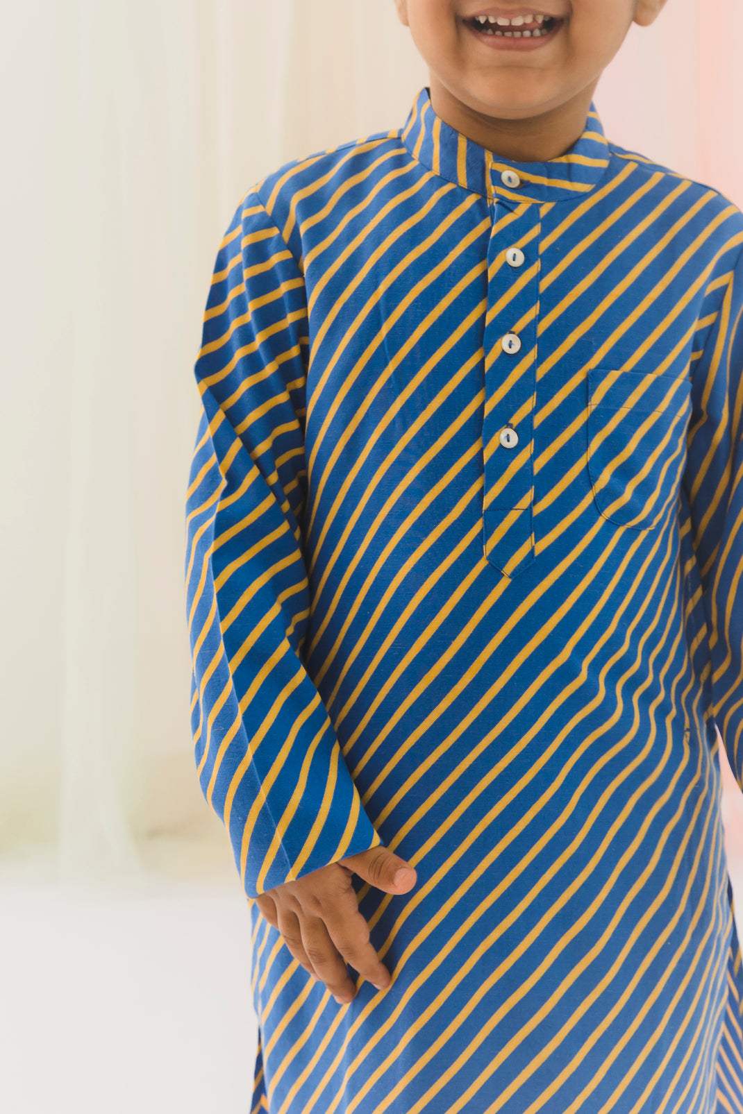 Lehariya Boys Kurta – Blue (6 Months to 14 Years)