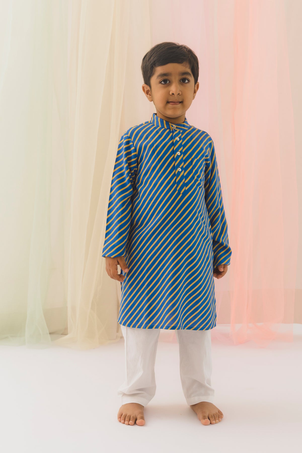 Lehariya Boys Kurta – Blue (6 Months to 14 Years)