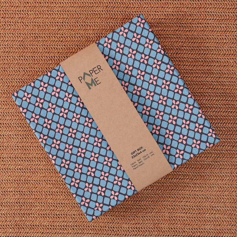 Buti / Tiles Blue Stationery Gift Set