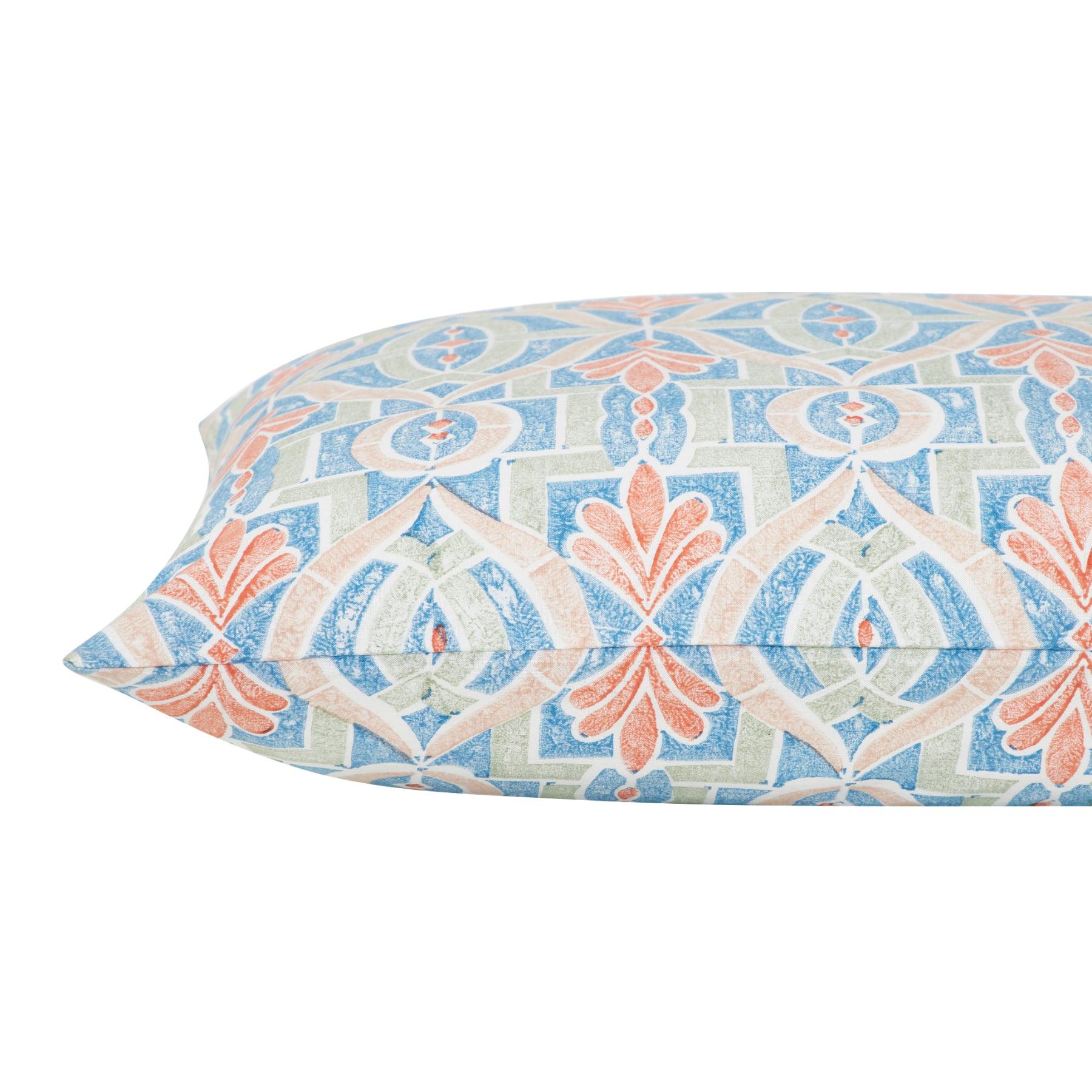 Windy Days Multi Hand Block Print Cotton Pillow Cover Ratan Texprocess Pvt. Ltd