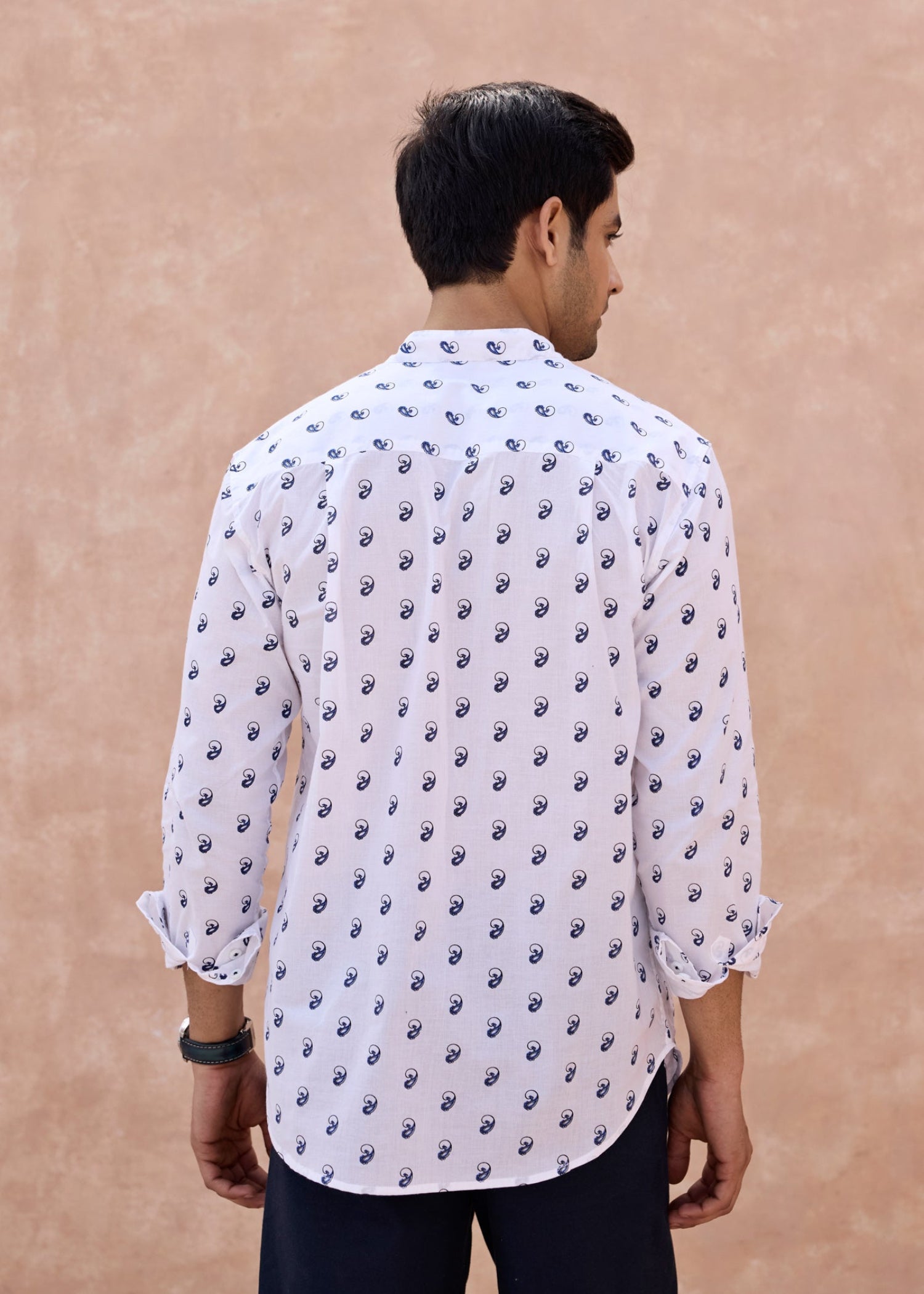 Full Sleeves Chinese Collar Shirt