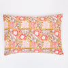 DIY Spring Mustard & Brown Hand Block Print Cotton Pillow Cover (40th Edition)