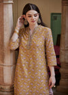 Yellow Chanderi Lotus Kurta | Premium Kurta | Ratan Jaipur