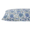 Floral Harmony Blue & Green Hand Block Print Cotton Pillow Cover