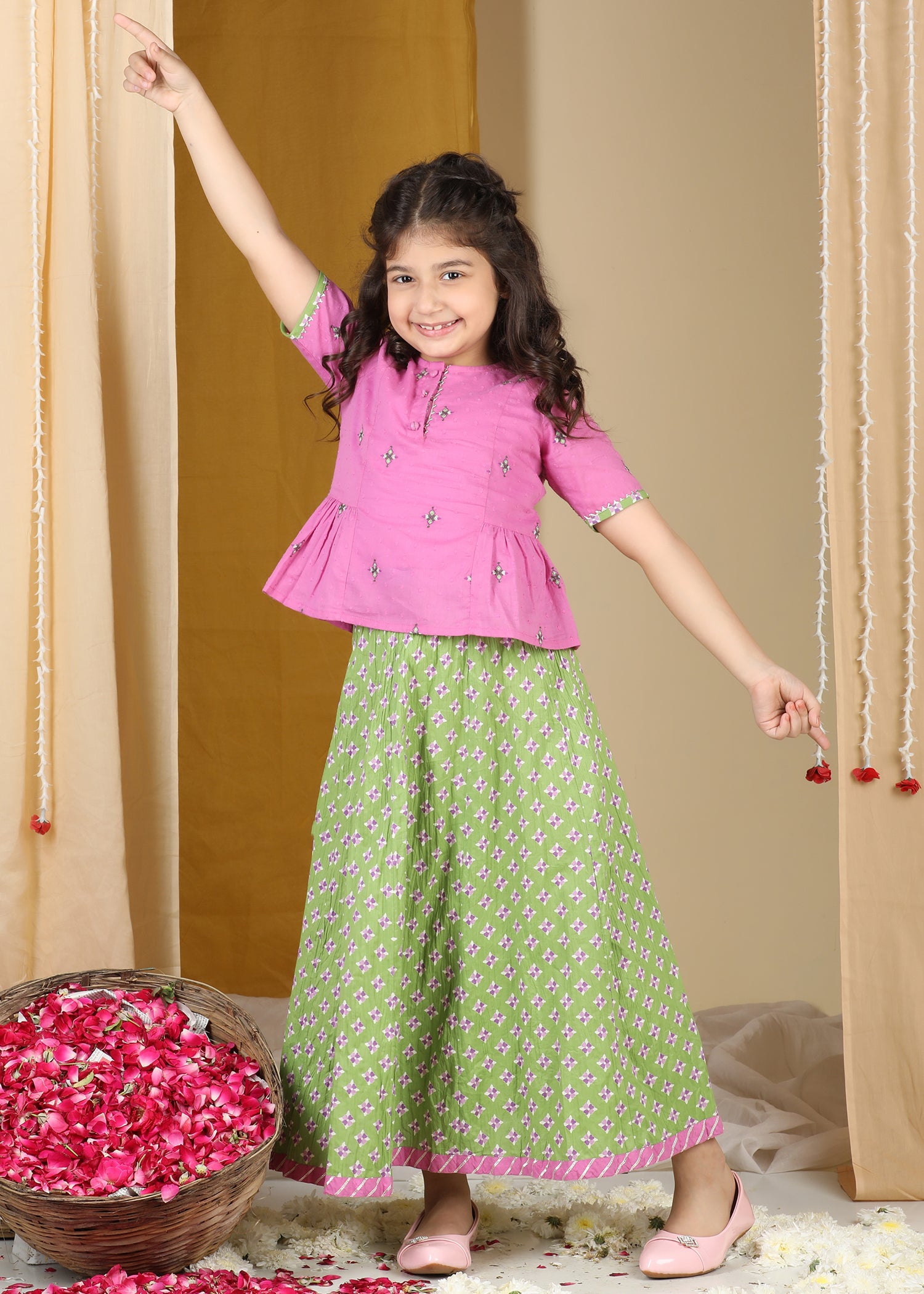 Lil Celebrations Skirt & Top Set Girls (2-12Yrs) Ratan Jaipur