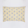 Geometric Quint Yellow & Grey Hand Block Print Cotton Pillow Cover