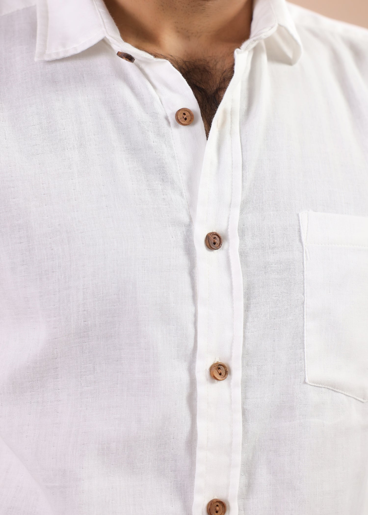 Full Sleeves Collar Shirt-White
