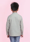 Zinnia Olive Green Cotton Full Sleeves Shirt Boy (6 Months -12 Years)