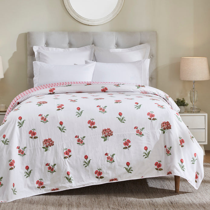 Tarangini Cotton Dohar – Pink/Green