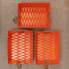 Ikat Orange Gift Tray Set of 3