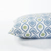 Ogee Blue & Green Hand Block Print Cotton Pillow Cover