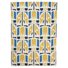 Yellow, Blue & Grey Floral Rug