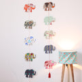 Multicolor Handmade Paper Elephant Dangler Set of 2