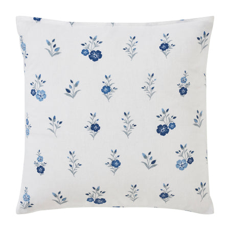 Flax Linen Cotton Cushion Cover – Blue/Grey