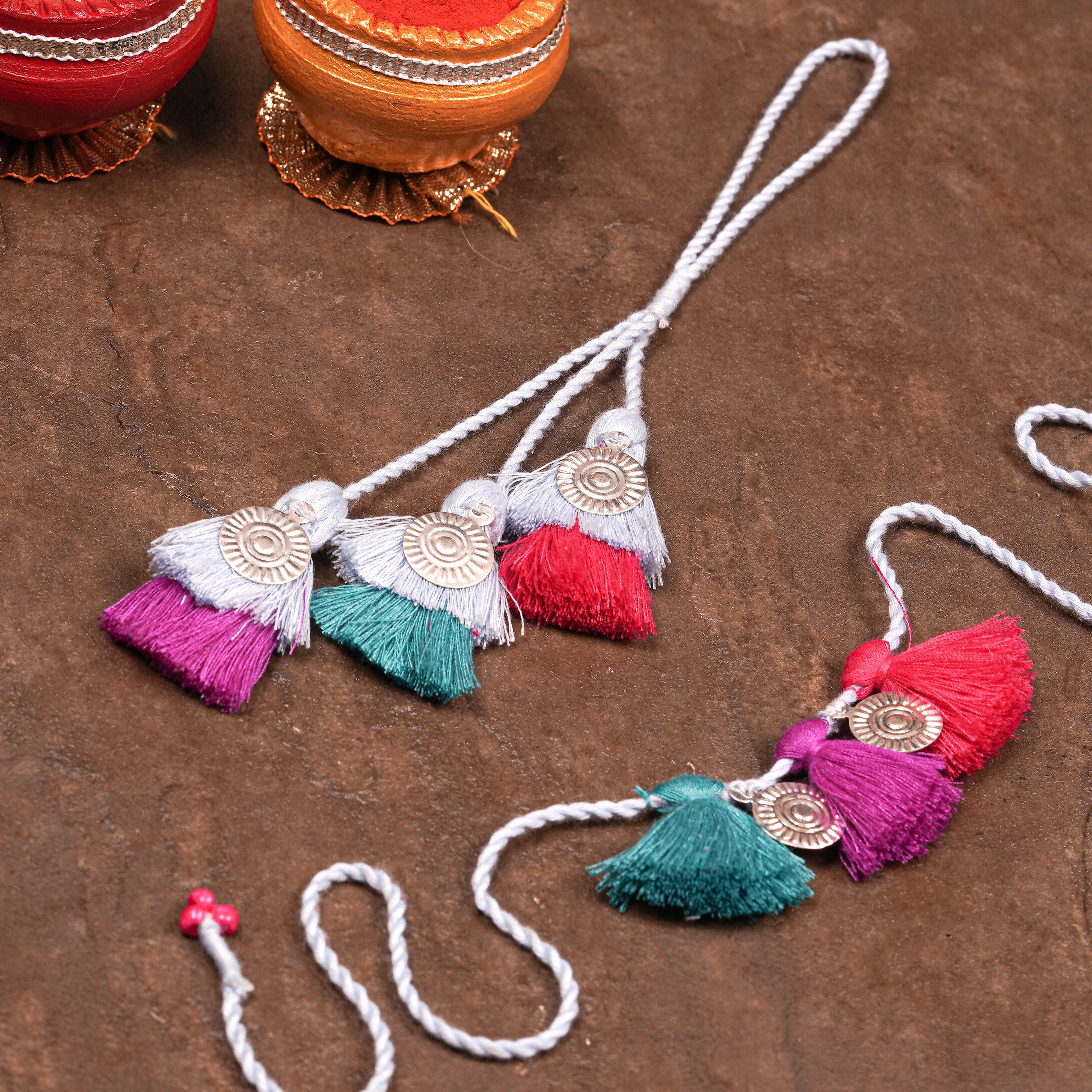 Tassel & Sikka Rakhi and Lumba Set of 2