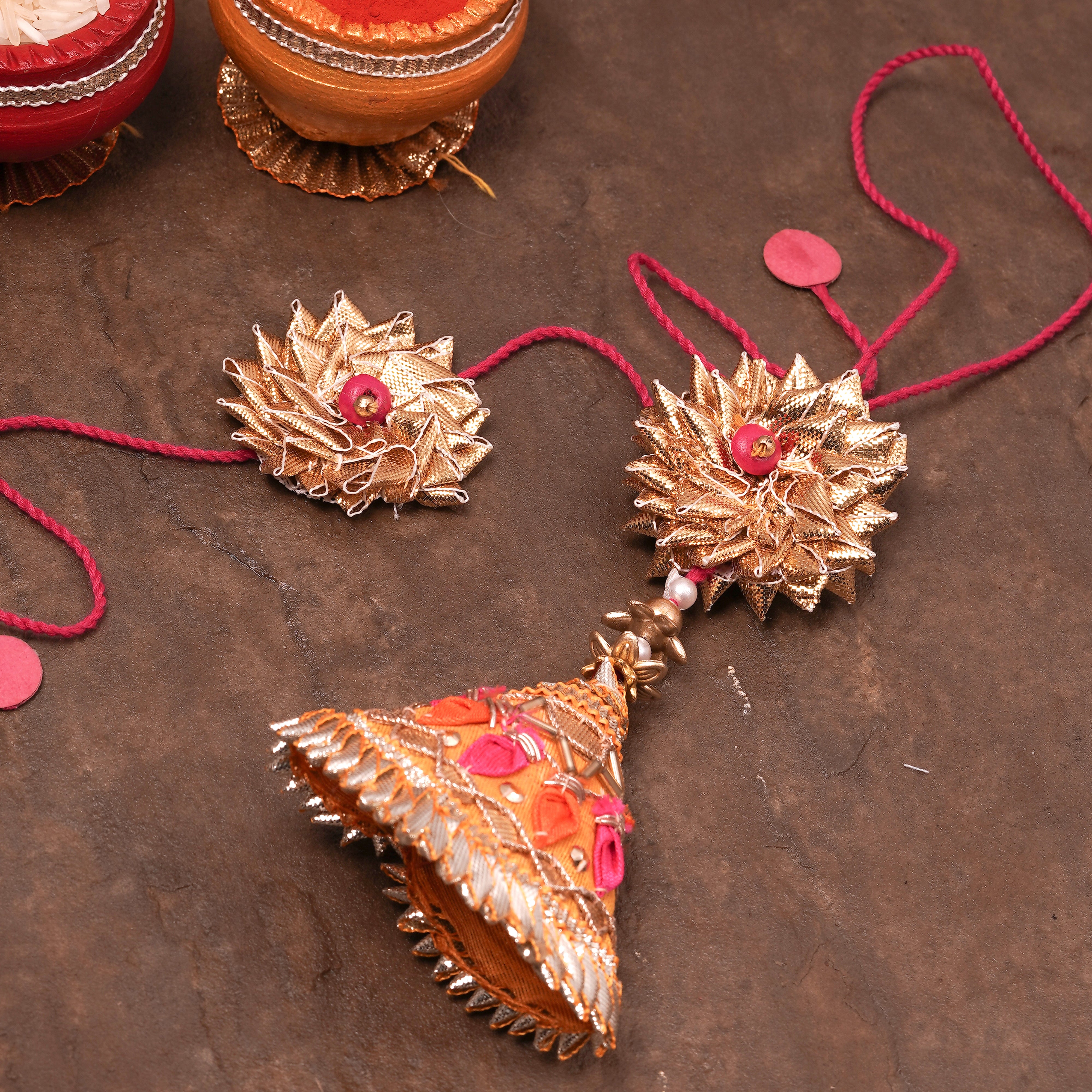 Swarn Sneh Rakhi and Lumba Set of 2