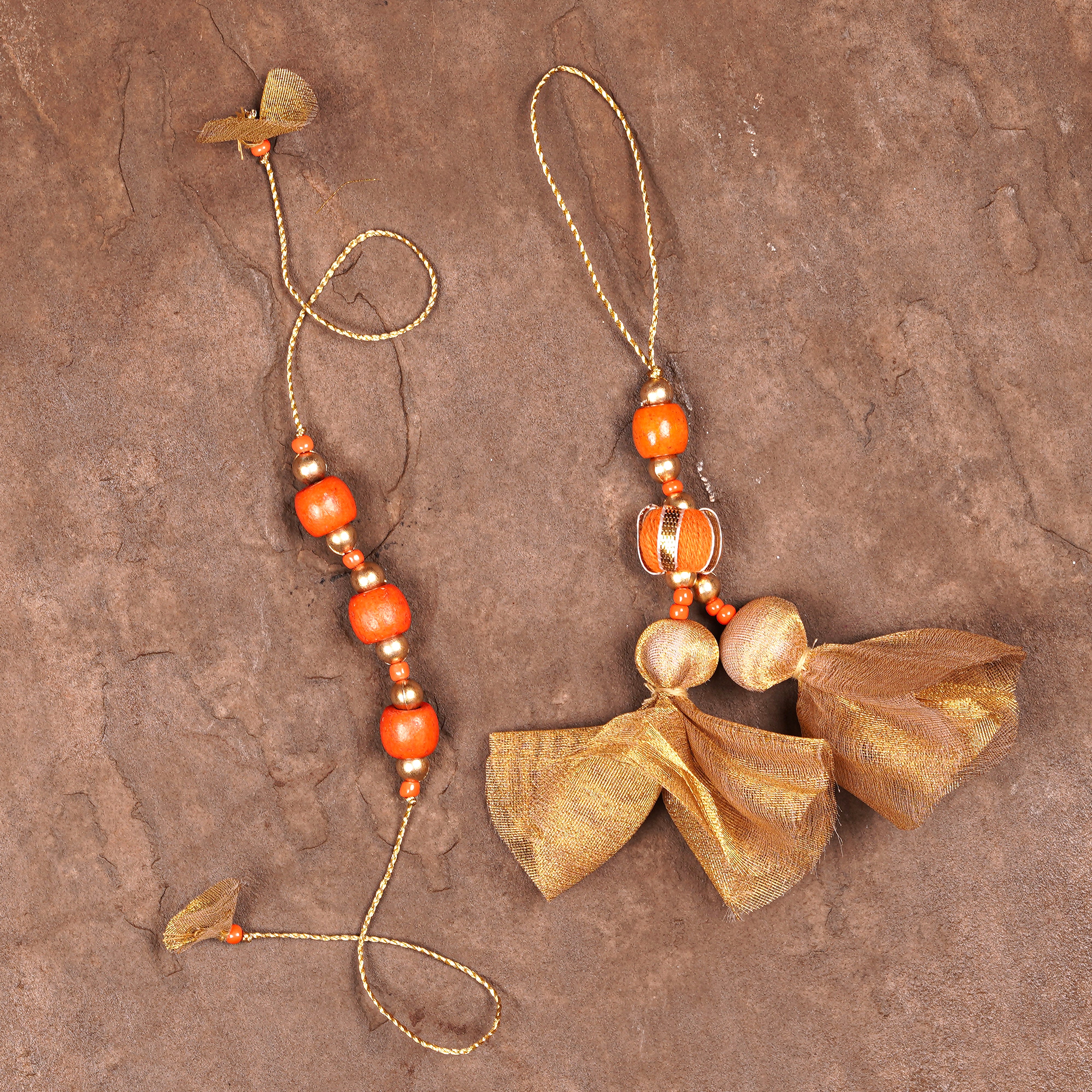 Swarn Kesari Rakhi and Lumba Set of 2