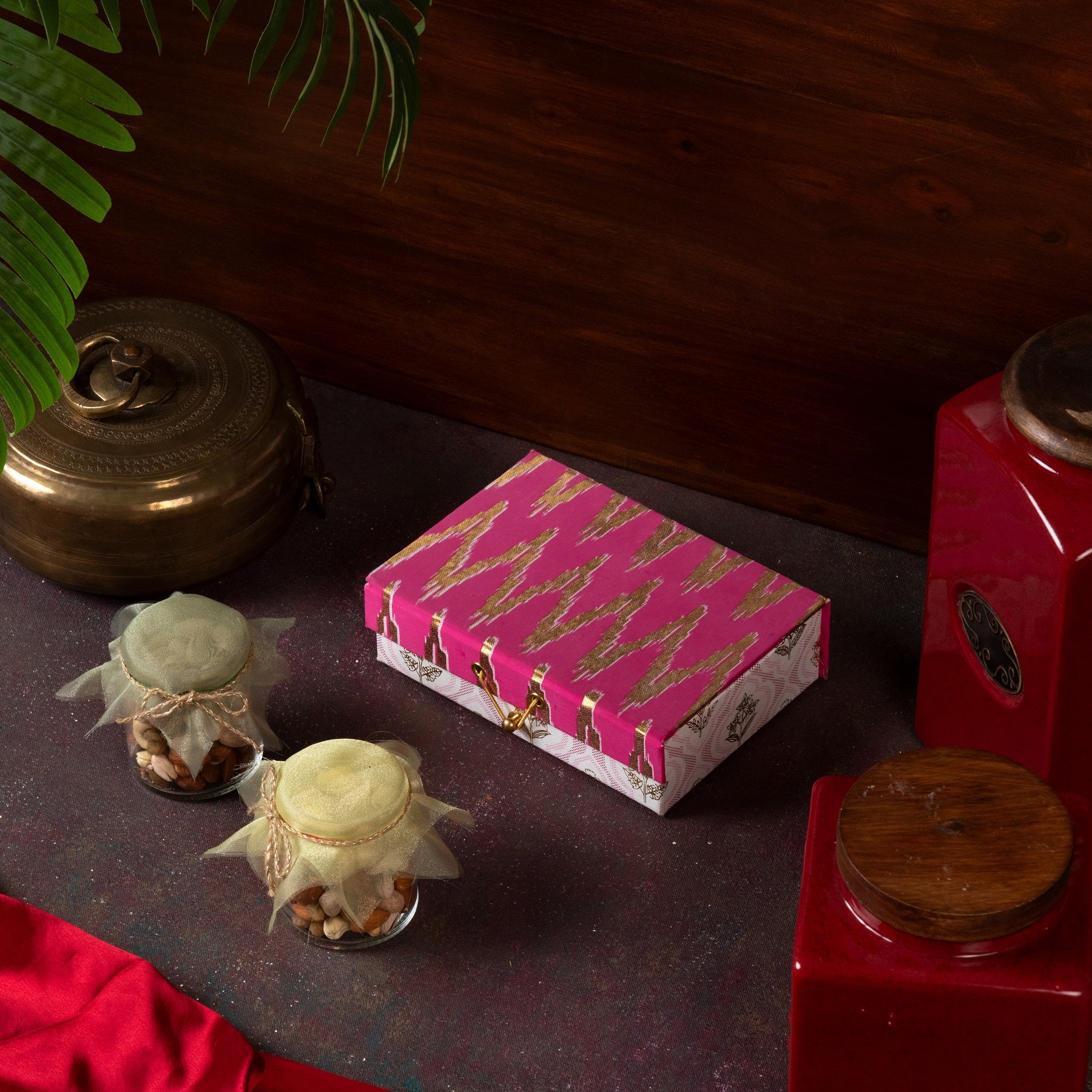 Ikat Pink Small Gift Box