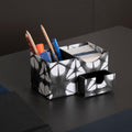 Black & White Cube Desk Organiser