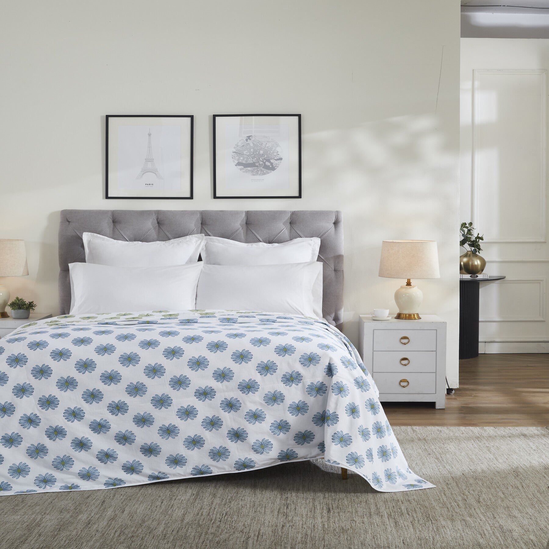 Luna Cotton Dohar-Blue/Green