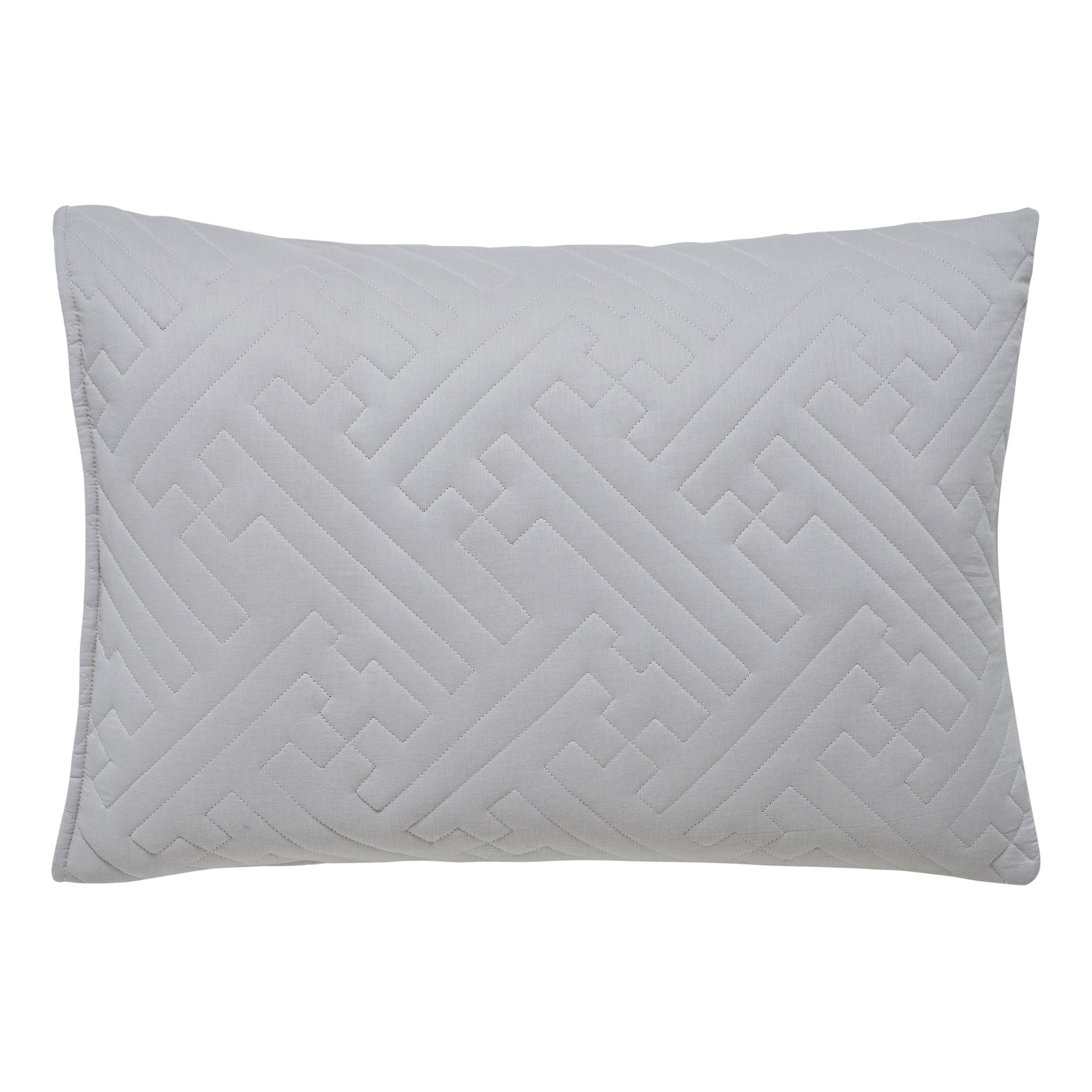 Quilted Bed Cover Set with Pillow Covers-Grey