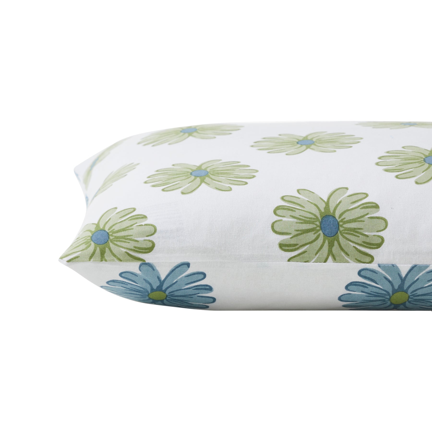 Luna Cotton Cushion Cover – Blue/Green