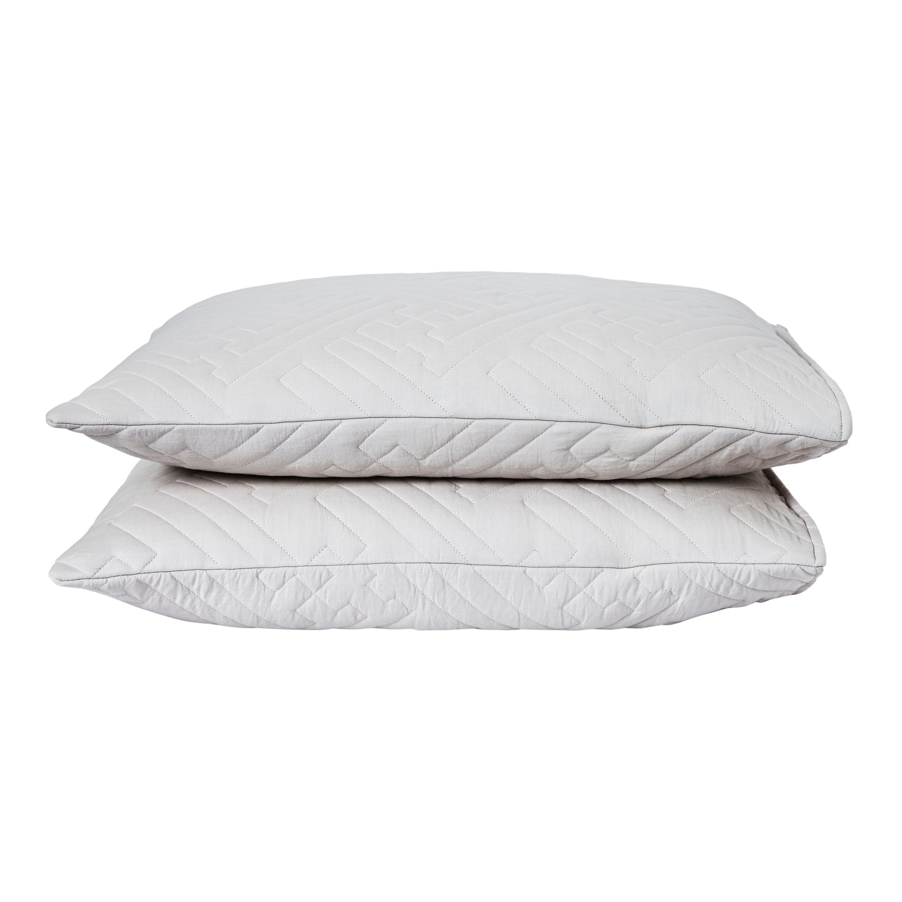 Quilted Bed Cover Set with Pillow Covers-Grey