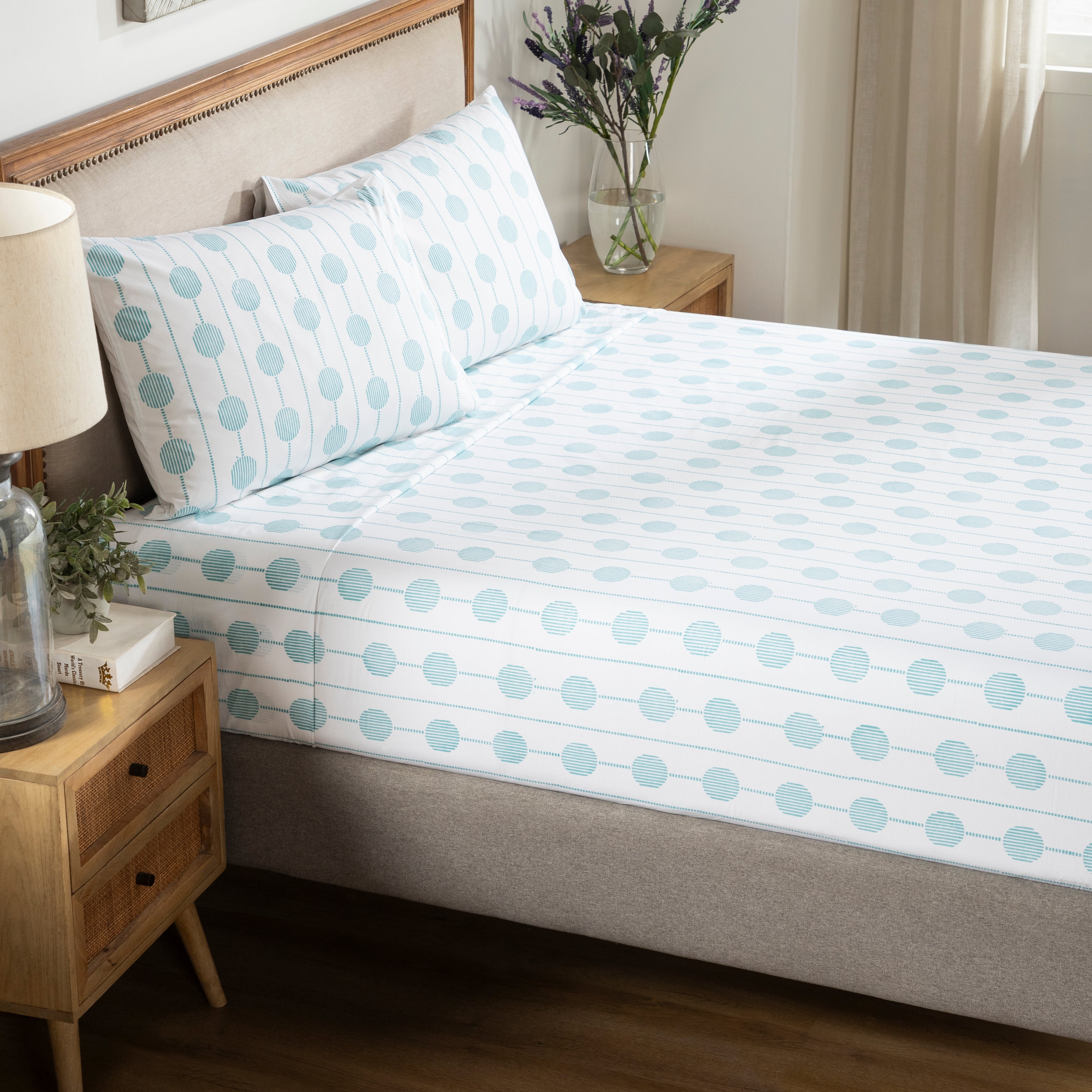 Moon Stripe Cotton Bedsheet
