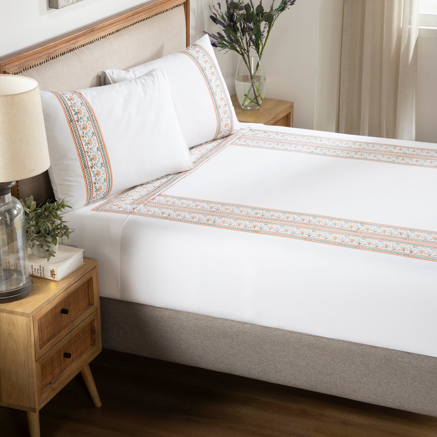 Floral Bouquet Cotton Bedsheet
