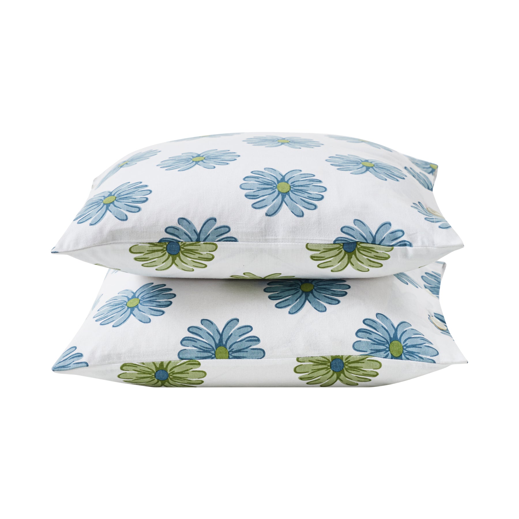 Luna Cotton Cushion Cover – Blue/Green