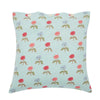 Naqaashi Aqua & Green Hand Screen Print Cotton Cushion Cover