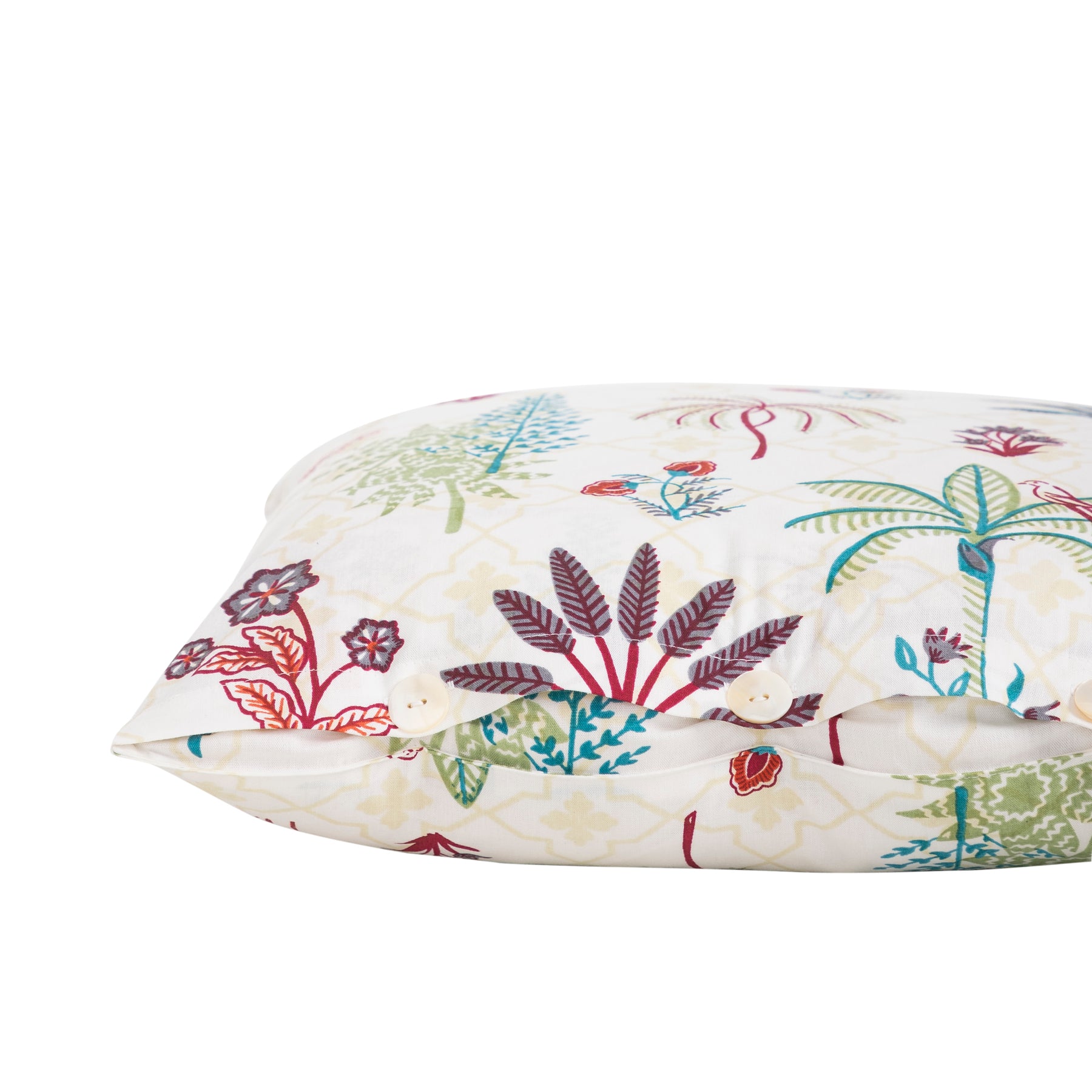 Herbaceous Garden Cotton Cushion Cover