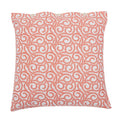 Chintz Garden Maroon Hand Screen Print Cotton Cushion Cover