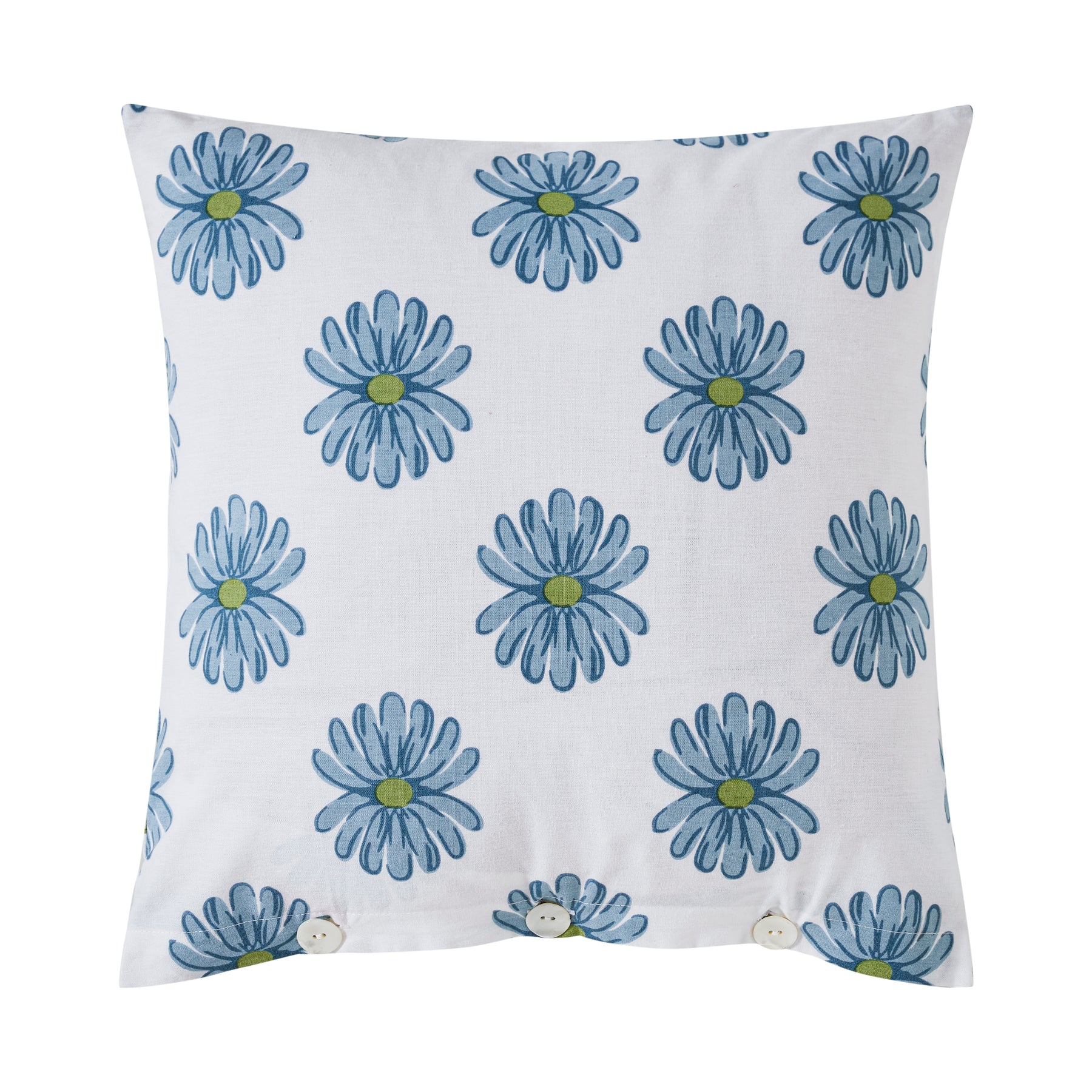 Luna Cotton Cushion Cover – Blue/Green