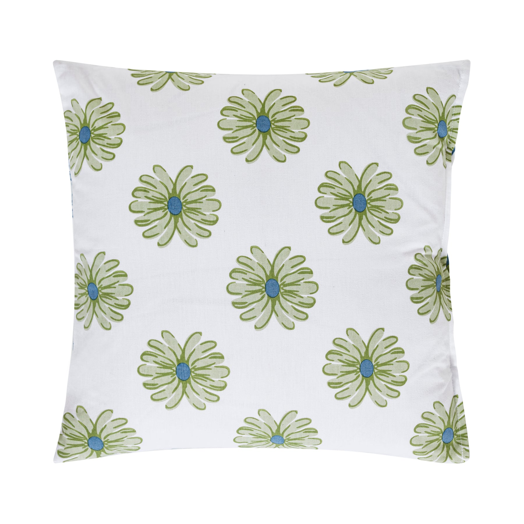 Luna Cotton Cushion Cover – Blue/Green