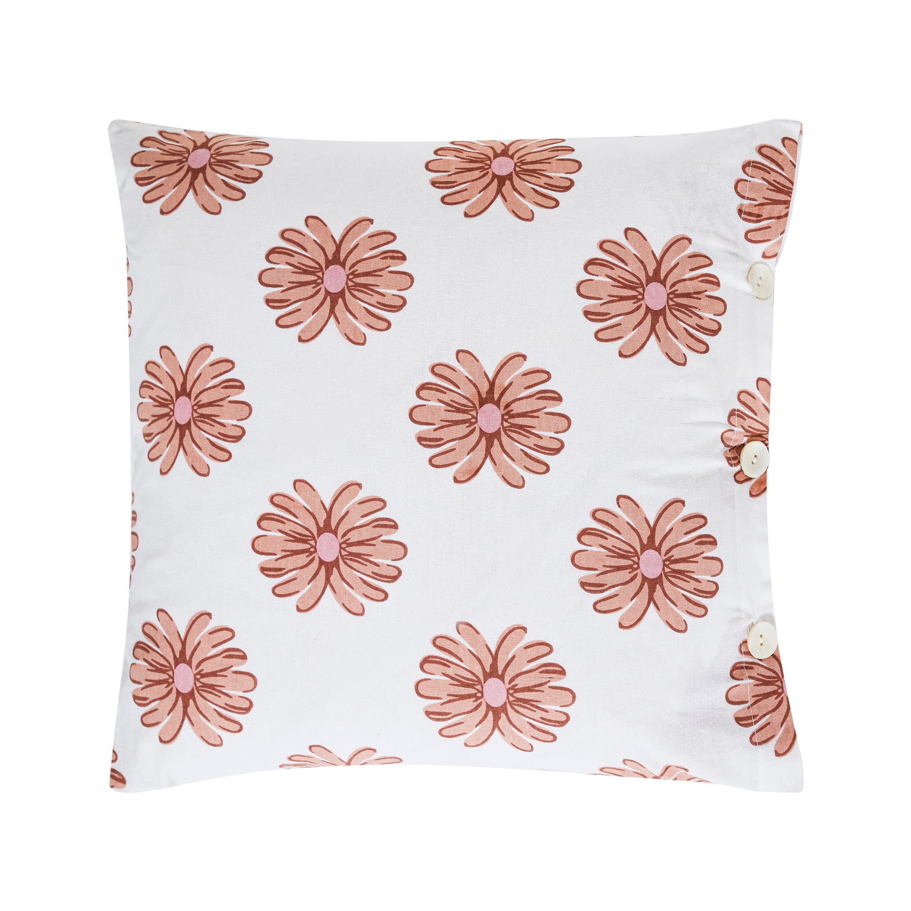 Luna Cotton Cushion Cover – Brown